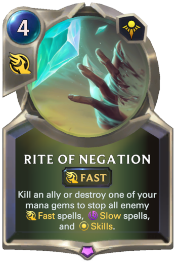 Rite of Negation Card