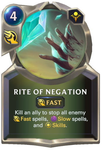 Rite of Negation Card