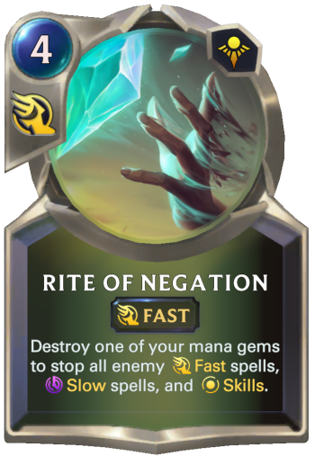 Rite of Negation Card