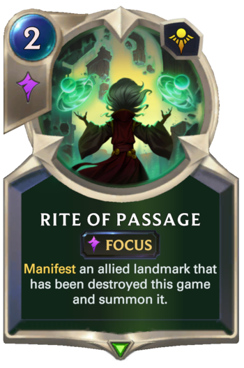 Rite of Passage Card