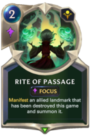 Rite of Passage Card