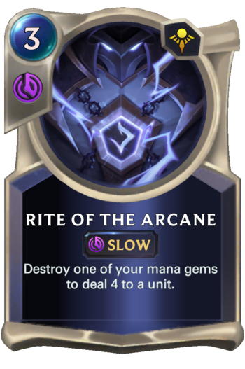 Rite of the Arcane Card