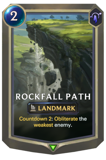 Rockfall Path Card