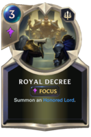 Royal Decree Card