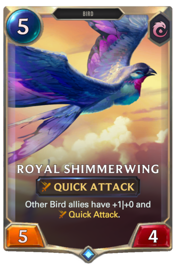 Royal Shimmerwing Card