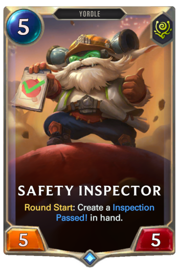 Safety Inspector Card