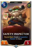 Safety Inspector Card