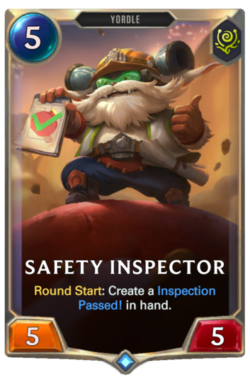 Safety Inspector :: Legends of Runeterra Card :: RuneterraFire