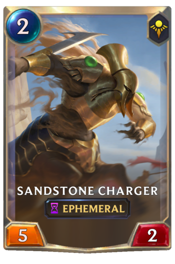 Sandstone Charger Card