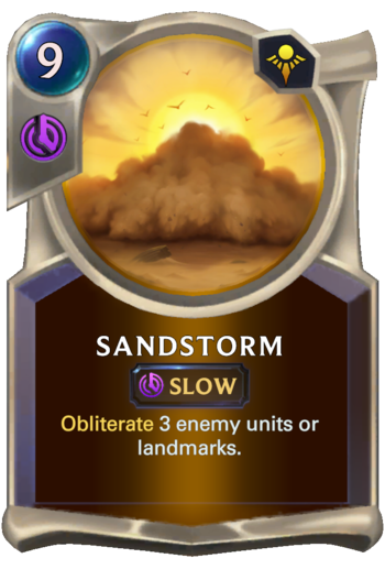 Sandstorm Card