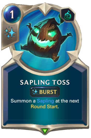 Sapling Toss Card