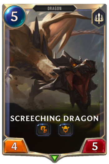 Screeching Dragon Card