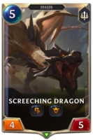 Screeching Dragon Card