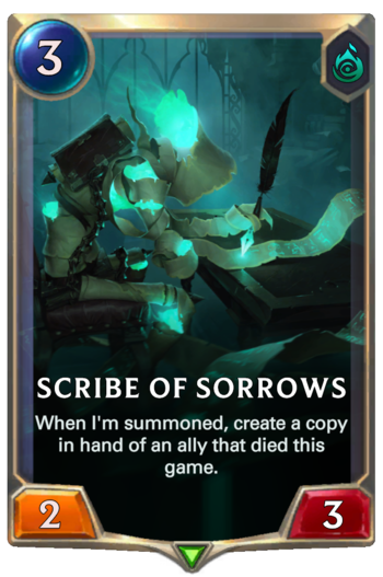 Scribe of Sorrows Card