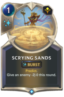 Scrying Sands Card