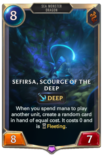 Sefirsa, Scourge of the Deep Card