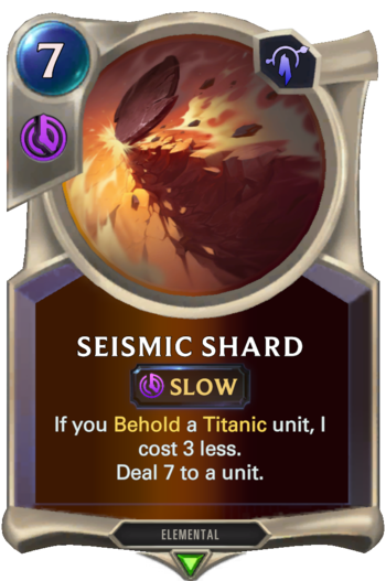 Seismic Shard Card