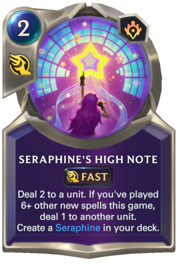 Seraphine's High Note Card