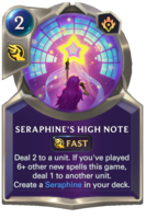 Seraphine's High Note Card