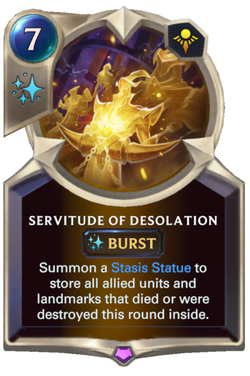 Servitude of Desolation Card