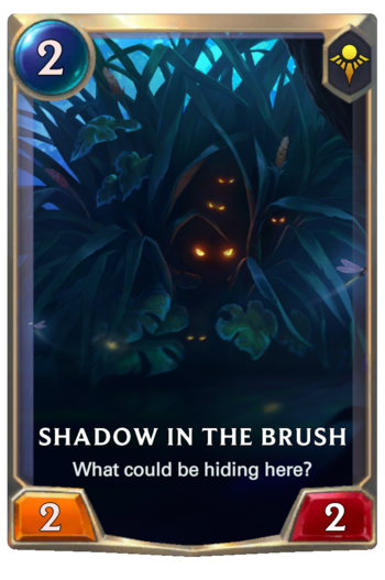 Shadow in the Brush Card