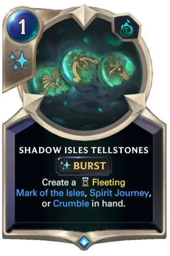 Shadow Isles Tellstones Card