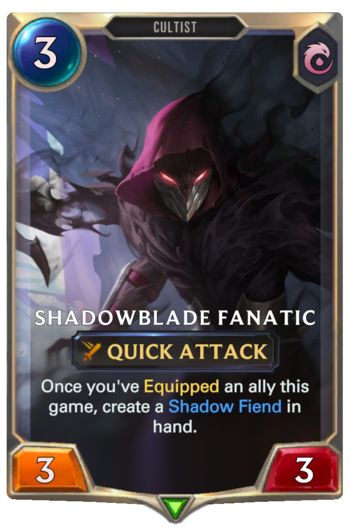 Shadowblade Fanatic Card