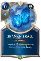 Shaman's Call Card