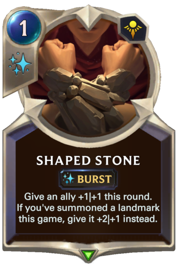 Shaped Stone Card