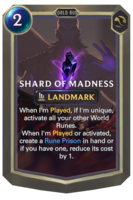 Shard of Madness Card