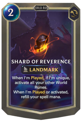 Shard of Reverence Card
