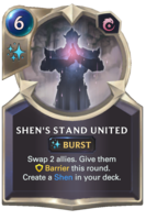 Shen's Stand United Card