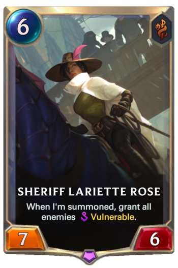 Sheriff Lariette Rose Card