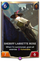 Sheriff Lariette Rose Card