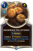 Shuriman Tellstones Card