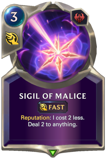 Sigil of Malice Card