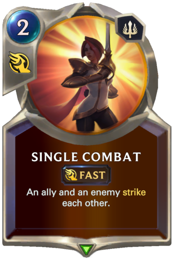 Single Combat Card