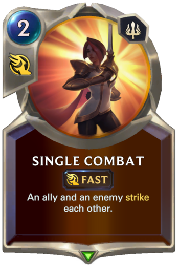 Single Combat Card