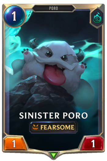 Sinister Poro Card