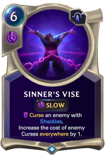 Sinner's Vise Card
