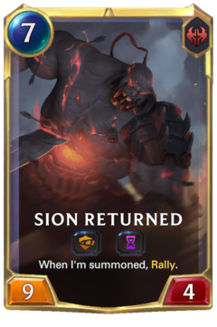 Sion Returned Card