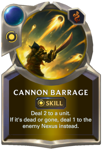 Skill: Cannon Barrage Card