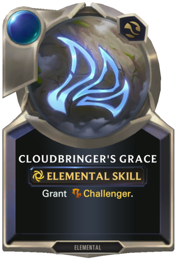 Skill: Cloudbringer's Grace :: Legends of Runeterra Card :: RuneterraFire