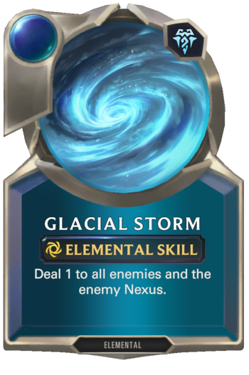 Skill: Glacial Storm Card