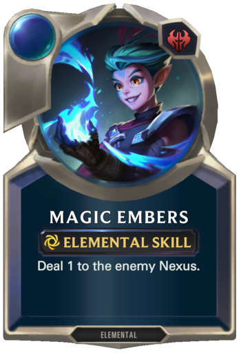 Skill: Magic Embers Card