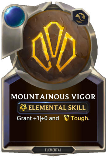 Skill: Mountainous Vigor Card