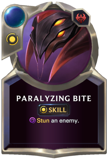Skill: Paralyzing Bite Card