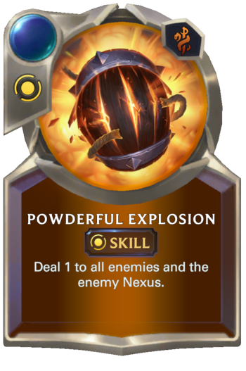 Skill: Powderful Explosion Card