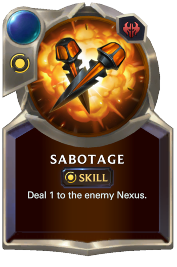 Skill: Sabotage Card