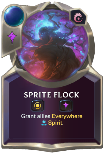 Skill: Sprite Flock :: Legends of Runeterra Card :: RuneterraFire